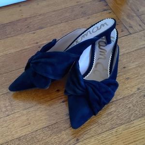 Sam Edelman real suede knot mules